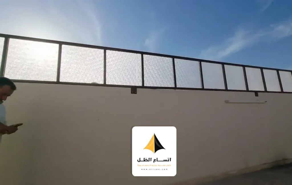 تركيب سواتر لكسان شفاف الخبر