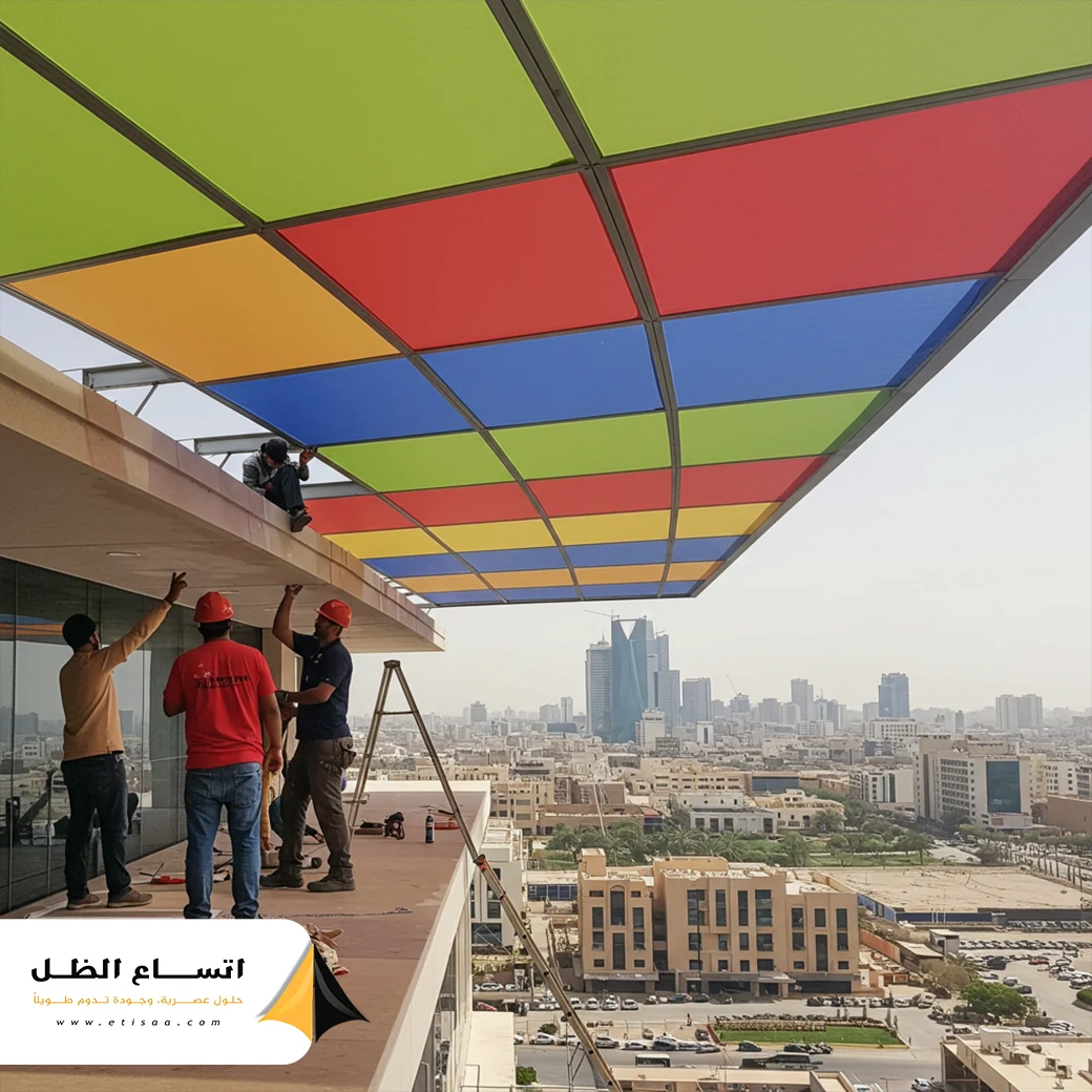 مظلة كبيرة من قماش 