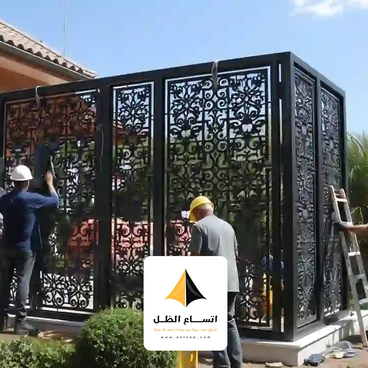 معلم تركيب سواتر حديد ليزر الدمام