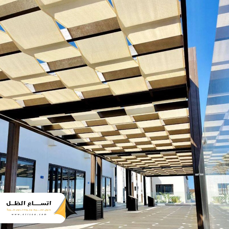 ىركيب مظلات pvc قماش شرائح الدمام