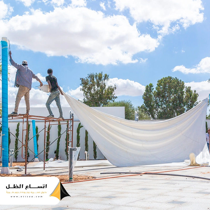 تركيب مظلات قماش الدمام pvc